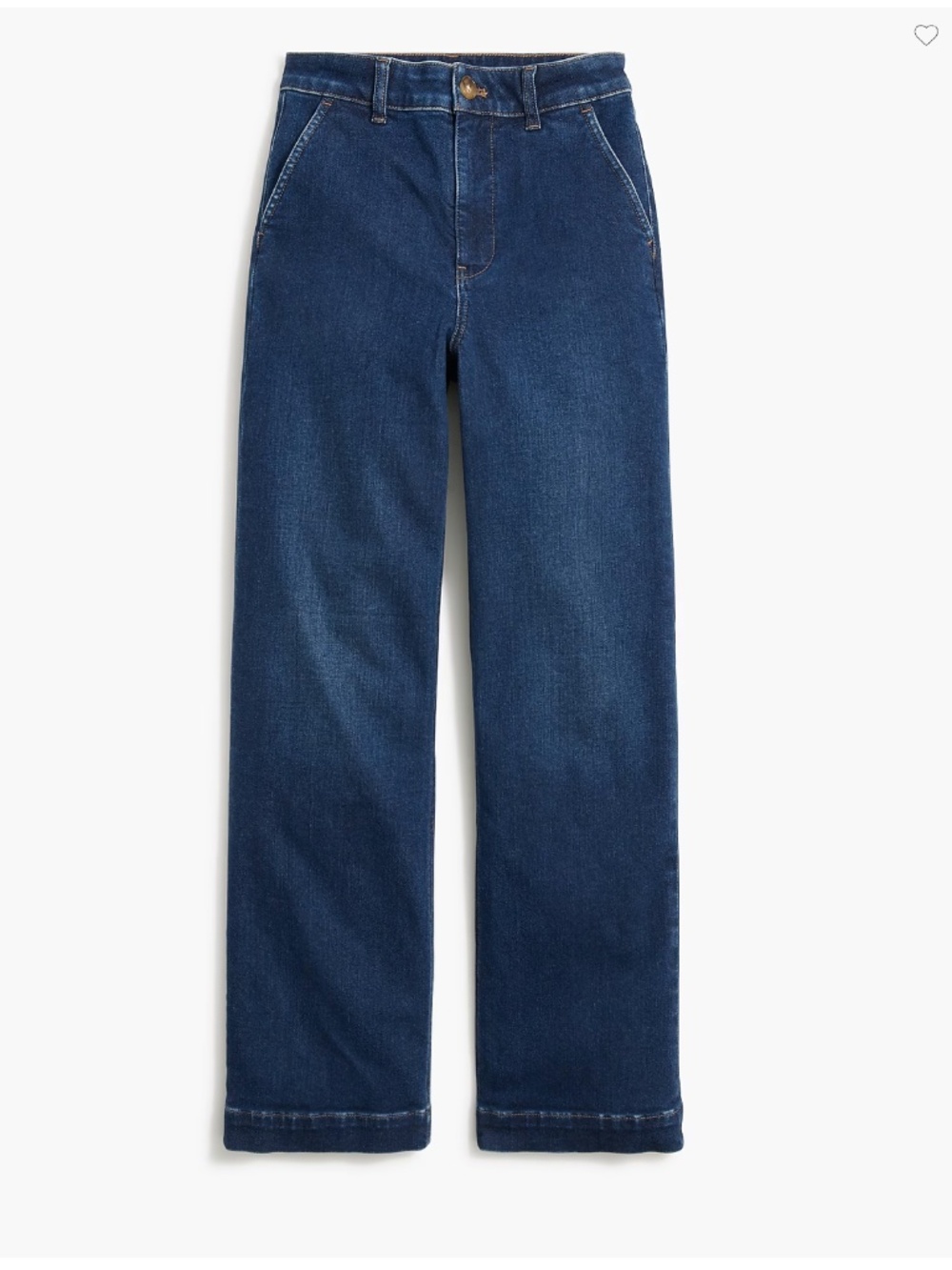 J. Crew Soft Denim High Rise Trouser Jean in Surf Shore Wash Size 28